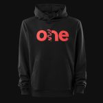 Schwarzer Herren-Hoodie mit Kapuze - SNK One - 03