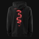 Schwarzer Herren-Hoodie mit Kapuze - SNK One - 06