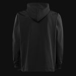 Schwarzer Herren-Sport-Hoodie mit Kapuze - One Active - 03