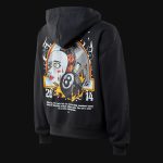 Damen Regular-Fit Hoodie Schwarz - Eight Chaos - 05