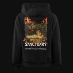 Damen Regular-Fit Hoodie Schwarz - Freedom One