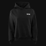 Damen Regular-Fit Hoodie Schwarz - Freedom One - 08