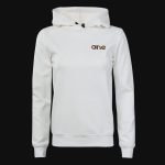 Damen Slim-Fit Fleece-Hoodie Weiß mit Kapuze - Eleven - 03
