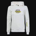 Damen Slim-Fit Fleece-Hoodie Weiß mit Kapuze - Pleasure