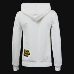 Damen Slim-Fit Fleece-Hoodie Weiß mit Kapuze - Pleasure - 03