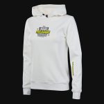Damen Slim-Fit Fleece-Hoodie Weiß mit Kapuze - Pleasure - 05