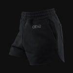Damen Baumwoll Shorts - Curved-fit - Stealth Black