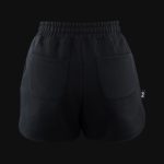 Damen Baumwoll Shorts - Curved-fit - Stealth Black - 03