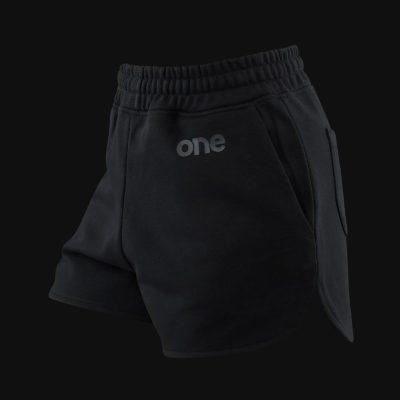 Damen Baumwoll Shorts - Curved-fit - Stealth Black