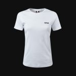 Damen Sport Slim-Fit Baumwoll T-Shirt - Core White - 03