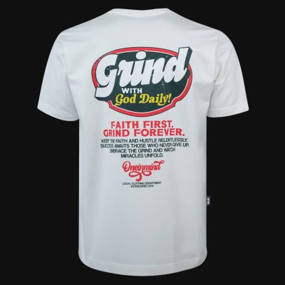 Herren Regular-Fit T-Shirt weiß - Grind-G