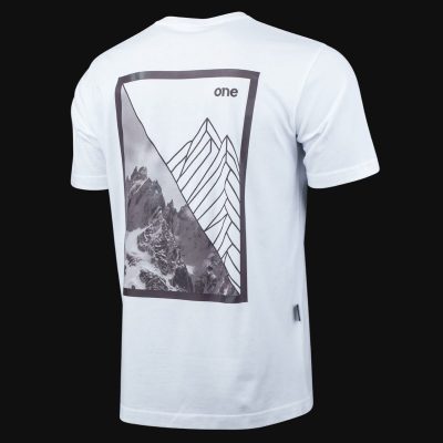 Herren T-Shirt weiß Regular Fit - Alpine Frame