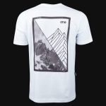 Herren T-Shirt weiß Regular Fit - Alpine Frame - 06