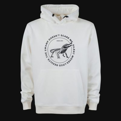 Weißes Herren Hoodie mit Kapuze - CRC