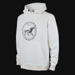 Weißes Herren Hoodie mit Kapuze - CRC - 06