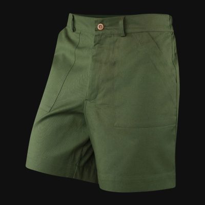 Baumwoll-Bermudas - Olive Core