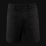 Baumwoll-Shorts aus Piqué - Black One - 06