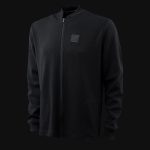 Schwarzer Regular-Fit Hoodie mit Reißverschluss - Boxy - 03