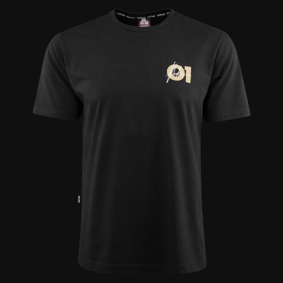 Schwarzes Regular-Fit T-Shirt - Origin O1 - Gold