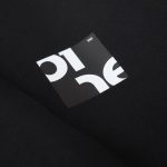 Hoodie mit Kapuze schwarz Clean Square - 02