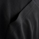 Hoodie mit Kapuze schwarz Clean Square - 05