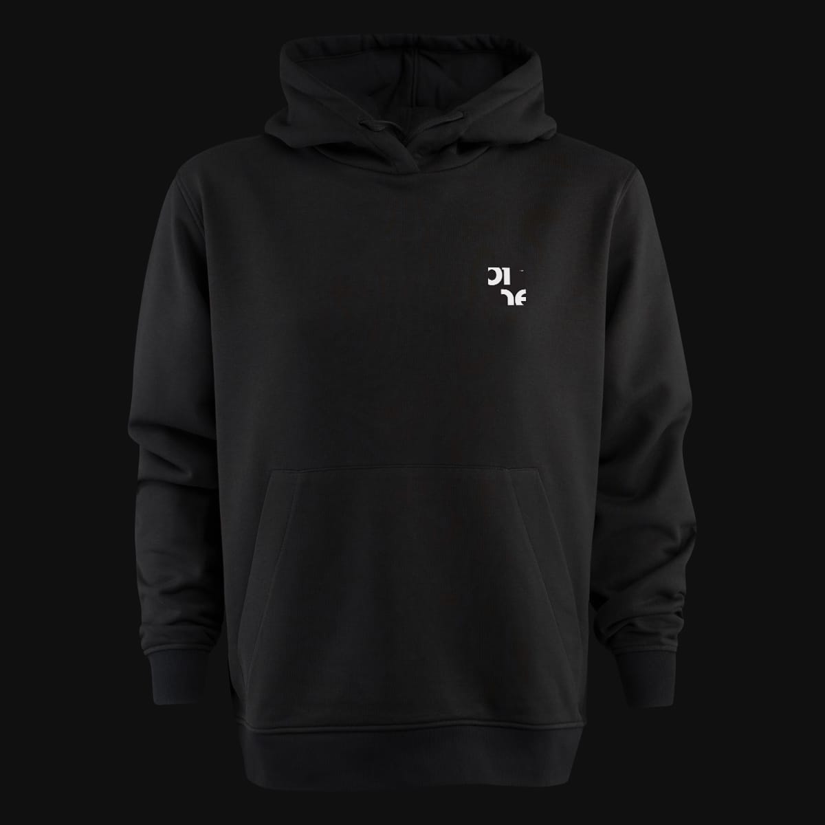Hoodie mit Kapuze schwarz Clean Square Hoodie mit Kapuze schwarz Clean Square