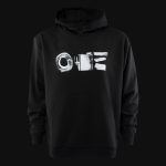 Hoodie mit Kapuze schwarz Code One - 04