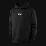 Hoodie mit Kapuze schwarz MOT - 07