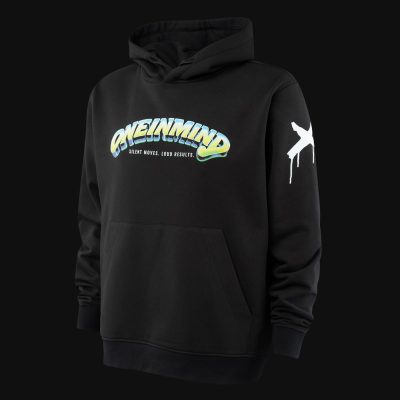 Hoodie mit Kapuze schwarz Y2K One