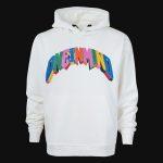Hoodie mit Kapuze weiß Blocks One