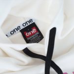 Hoodie mit Kapuze weiß Blocks One - 05