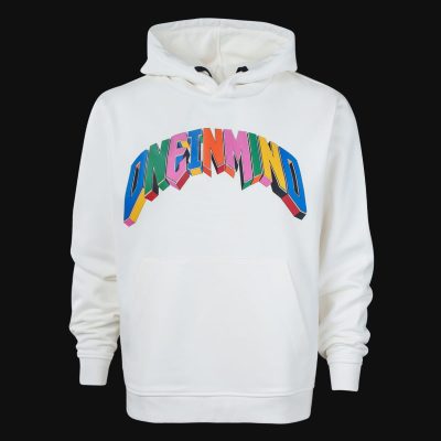 Hoodie mit Kapuze weiß Blocks One