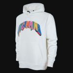 Hoodie mit Kapuze weiß Blocks One - 06
