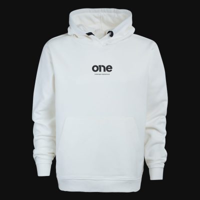 Hoodie mit Kapuze weiß Clean Essentials
