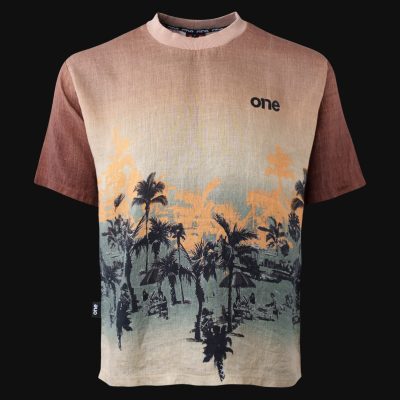 Leinen T-Shirt Regular Fit Palms One